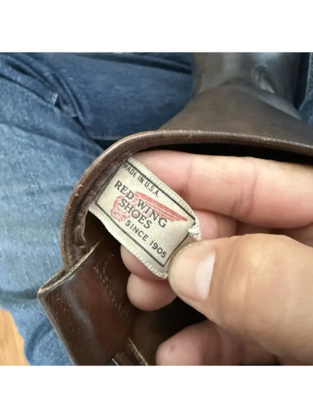Red Wing Boots Heritage Black Pecos Size 8D Made in USA